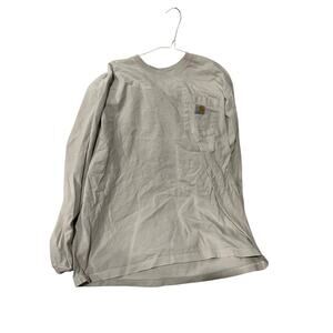 Carhartt White Long Sleeve Pocket Loose Fit Shirt Mens Large